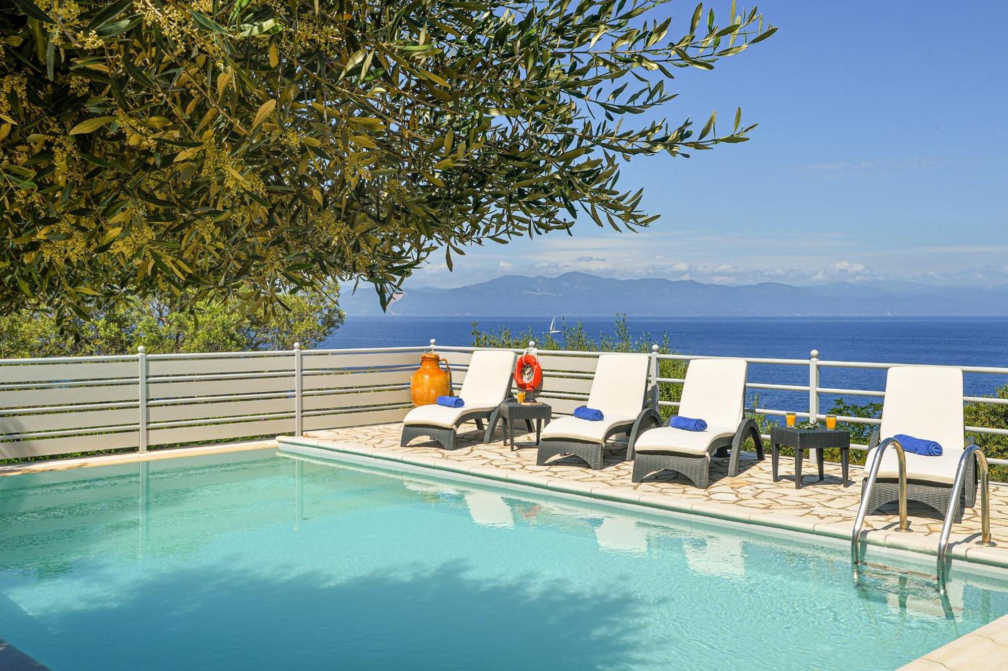 Villa Lioniskari Seaviews - Paxoi'S Private Pool Oasis Porto Ozias Exterior foto